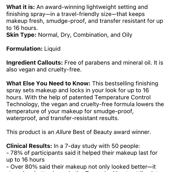 5/$25 • Urban Decay Setting Spray Mini - Picture 3 of 6